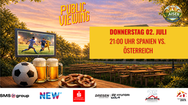 Public Viewing Sechzehntelfinale ESP vs. AUT