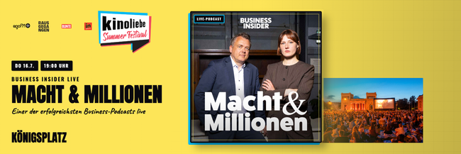 Macht & Millionen — Open-Air-Live-Podcast — Kinoliebe 2026 · LED