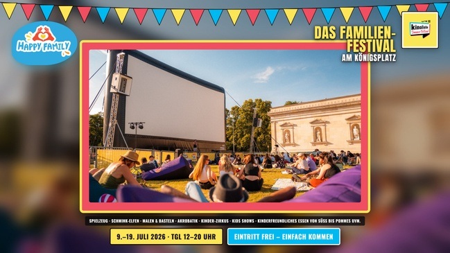 Happy Family · WORLD CUP FINAL — Open-Air-Familienfestival am Königsplatz — Kinoliebe 2026