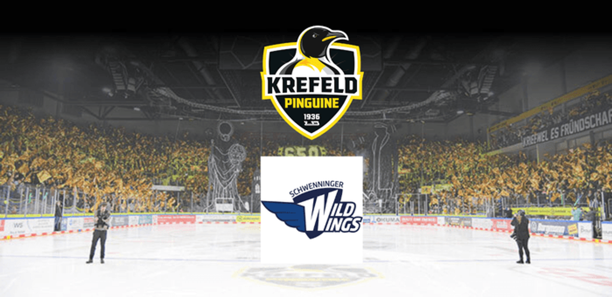 Titelbild der Veranstaltung Krefeld Pinguine vs. Schwenninger Wild Wings - Spieltag 4