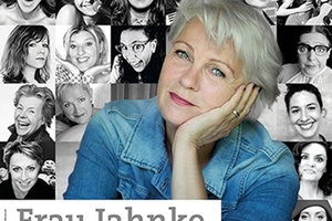 Frau Jahnke mit Gästen