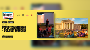 Popup Sommerkino × DOK.fest München — Open-Air-Dokumentarfilm — Kinoliebe 2026 · LED