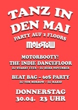 TANZ IN DEN MAI
MOTORBOOTY!
BEAT BAG OH YEAH SHAKE IT, BABY!