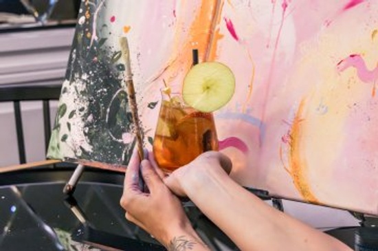 Spritz & Paint: Struktur Abstrakt
