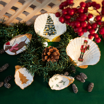 The Art of Oyster Painting & Decoupage: XMas