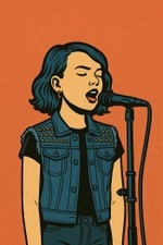 P on stage