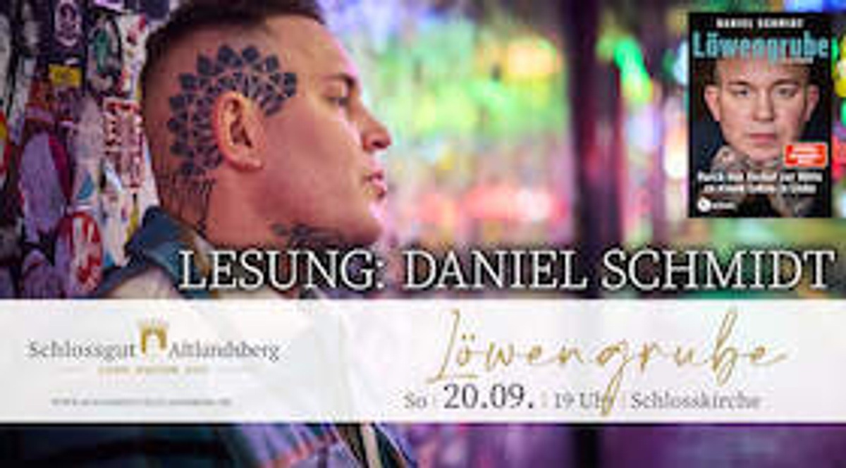 Titelbild der Veranstaltung Lesung: Daniel Schmidt - Löwengrube
