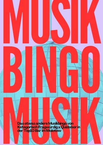 MUSIKBINGO VON KATEGORISCH FRAGWÜRDIG X QUIZLABOR