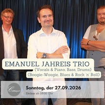 EMANUEL JAHREIS TRIO (Vocals & Piano, Bass, Drums)