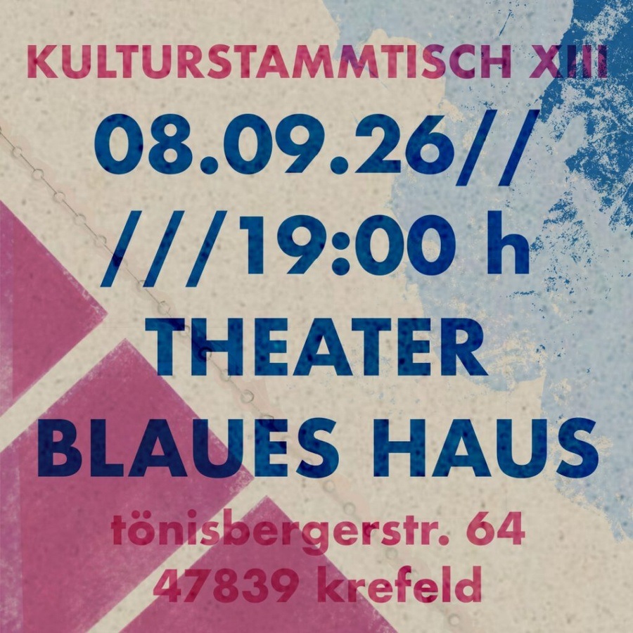 Titelbild der Veranstaltung 13. Krefelder Kulturstammtisch