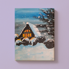 Haus im Schnee