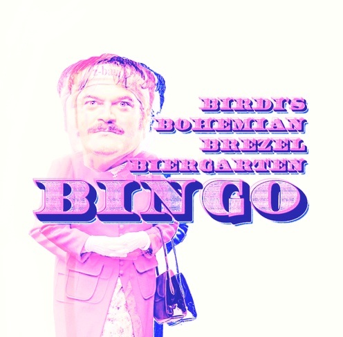 Biergarten w/Birdi's Bohemian Brezel Biergarten Bingo