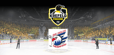 Krefeld Pinguine vs. Adler Mannheim - Spieltag 33