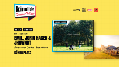 Emil, Jorin Hagen & JHNWNDT — Open-Air-Konzert — Kinoliebe 2026 · LED