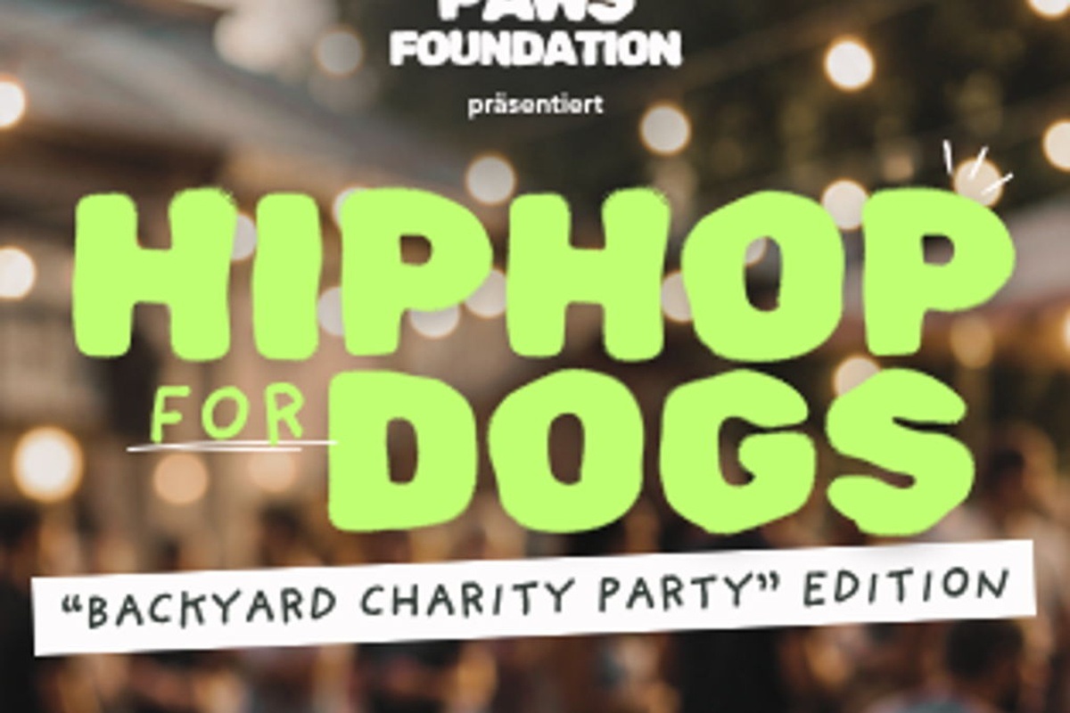 Titelbild der Veranstaltung HIPHOP FOR DOGS | Backyard Charity Party