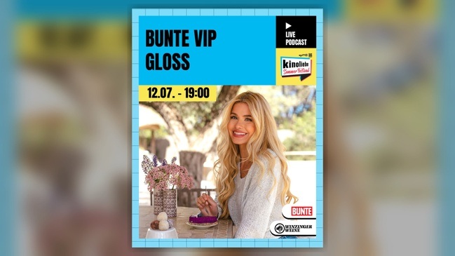 BUNTE VIP GLOSS — Live-Podcast mit Pamela Reif — Kinoliebe 2026 · LED