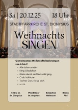 Weihnachtssingen in St. Dionysius