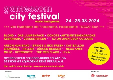 gamescom city festival - Samstag 24.08.2024