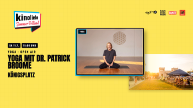 Open-Air-Yoga mit Dr. Patrick Broome — Königsplatz München — Kinoliebe 2026 · LED