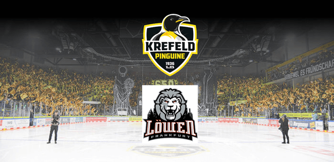 Krefeld Pinguine vs. Löwen Frankfurt - Spieltag 25