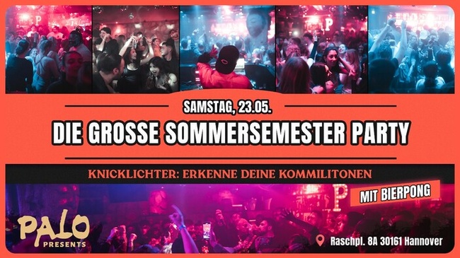 Sommersemester Party - Palo | Sa, 23.05.