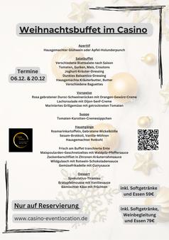 Weihnachtsbuffet im Casino