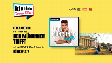 Der Münchner trifft — Open-Air-Live-Podcast vor der Festival-Eröffnung — Kinoliebe 2026 · LED