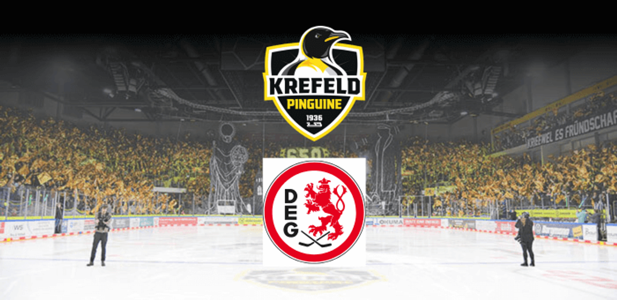 Titelbild der Veranstaltung Krefeld Pinguine vs. Düsseldorfer EG - Testspiel