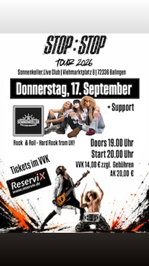 Titelbild der Veranstaltung StopStop - Tour 2026