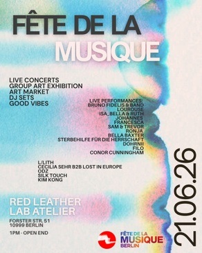 Red Leather Lab's Fêtê de la Musique & Group Art Exhibition