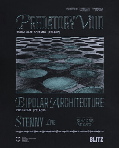 Live at Blitz : CoreChaos w/ Predatory Void, Bipolar Architecture, Stenny LIVE.