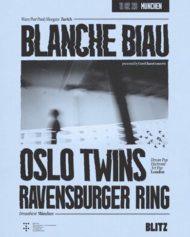 Live at Blitz : CoreChaos w/ Blanche Biau, Ravensburger Ring, Oslo Twins.