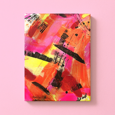 Abstraktes Arbeiten mit dem Spachtel