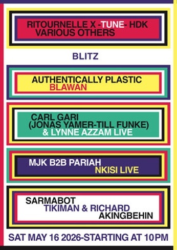 RITOURNELLE x TUNE HAUS DER KUNST (Various Others Closing Party : Start 22:00)