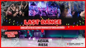 Die größte Studiparty Frankfurt - Adam Riese | Fr, 12.12.