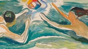 Begegnung im Weltraum. Maria trifft Edvard, der Maria trifft.