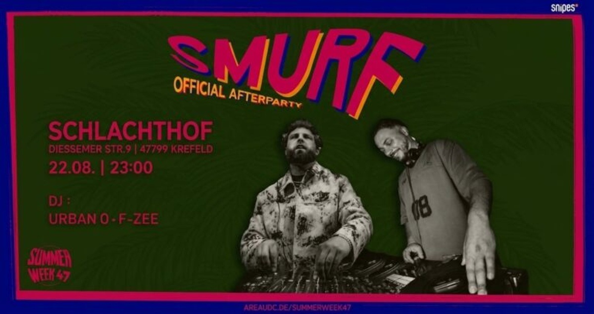 Titelbild der Veranstaltung SUMMER WEEK ’47 – OFFICIAL SMURF AFTERPARTY