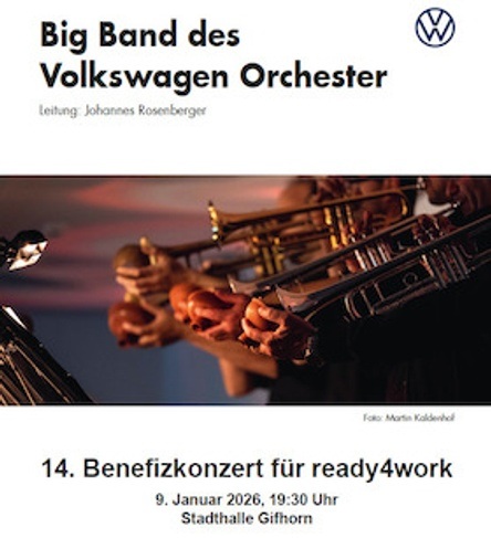 Benefizkonzert mit der Big Band des Volkswagen Orchester
