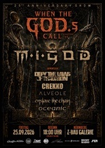 M.I.GOD. - 25th Anniversary Show w/ Defy The Laws Of Tradition + Oceanic + Alveole + Enslave The Chain + Crekko
