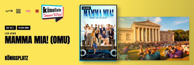 MAMMA MIA! OmU — ABBA-Musical Open Air — Kinoliebe 2026 · LED
