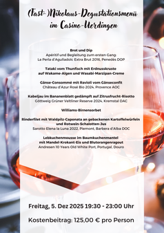 (Fast-)Nikolaus-Degustationsmenü im Casino-Uerdingen