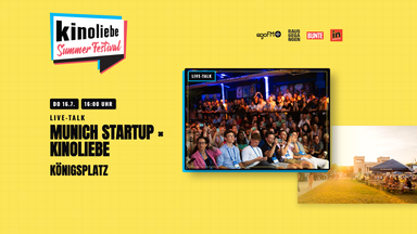 Munich Startup × Kinoliebe — Open-Air-Live-Talk — Kinoliebe 2026 · LED