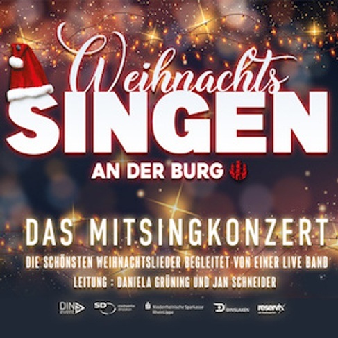 Weihnachtssingen an der Burg