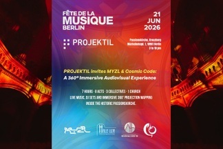 PROJEKTIL invites MYZL & Cosmic Code
Eine 360° immersive Audiovisual Experience