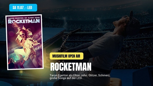 Rocketman (OmDtU) — Elton-John-Biopic Open Air — Kinoliebe 2026 · LED