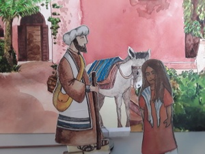 Papiertheater- Der barmherzige Samariter