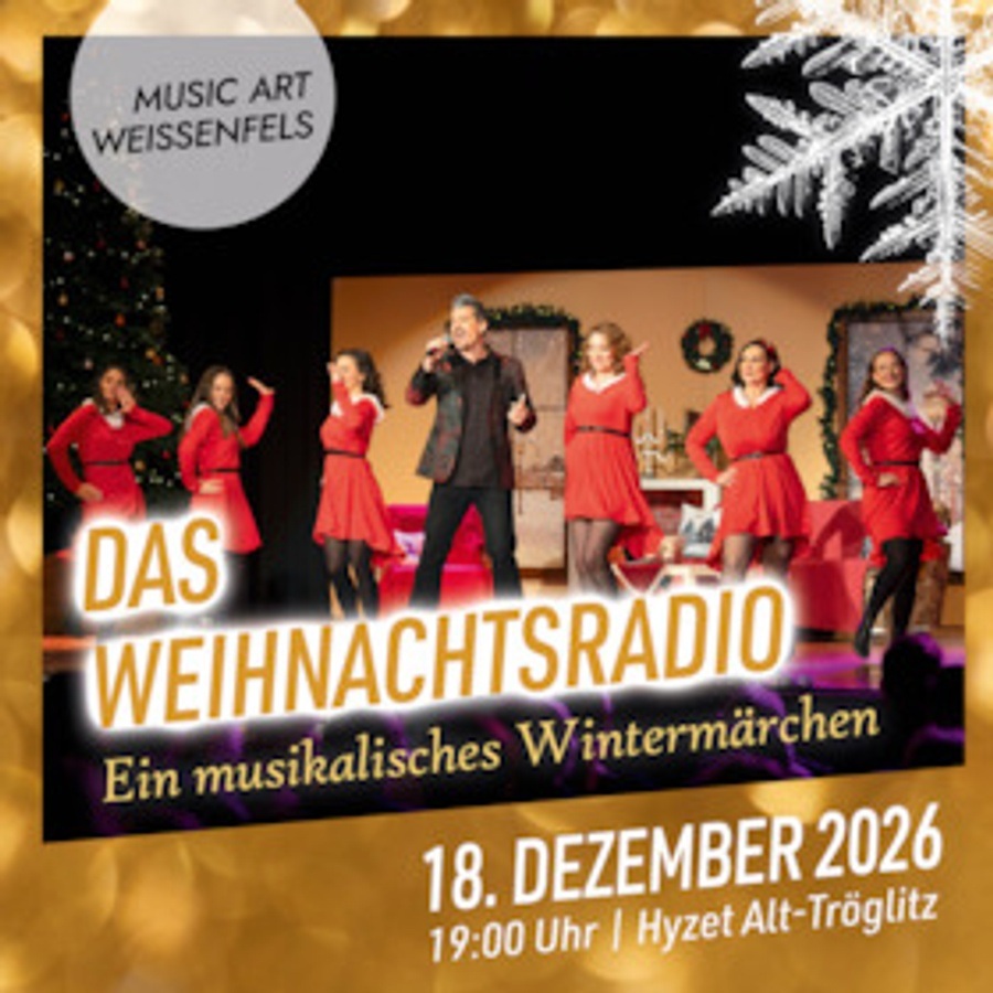 Titelbild der Veranstaltung Das Weihnachtsradio. Ein musikalisches Wintermärchen