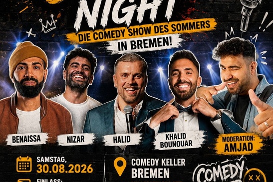 XXL Comedy Night: Khalid Bounouar, Benaissa, Nizar, Halid TV & Amjad