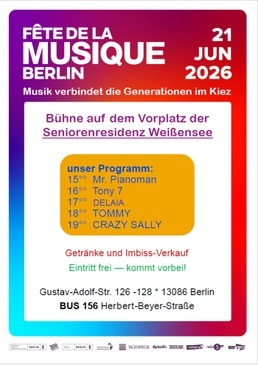 Tony 7 - auf der Bühne der Seniorenresidenz Weißensee