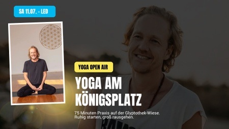 Open-Air-Yoga mit Dr. Patrick Broome — Königsplatz München — Kinoliebe 2026 · LED